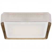 Visual Comfort and Co. Signature Collection KW 4084PN-WG - Precision 16" Square Flush Mount