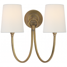 Visual Comfort and Co. Signature Collection TOB 2126HAB-L - Reed Double Sconce