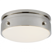 Visual Comfort and Co. Signature Collection TOB 4062PN-WG - Hicks 5.5" Solitaire Flush Mount