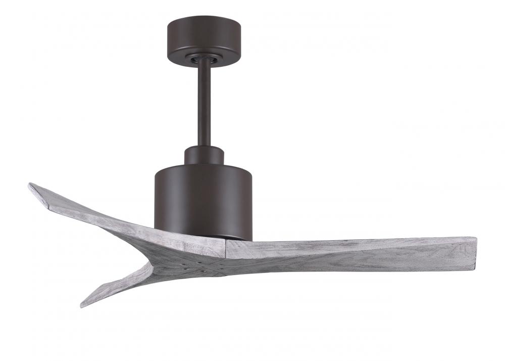 Mollywood 6-speed contemporary ceiling fan in Textured Bronze finish with 42” solid barn wood to