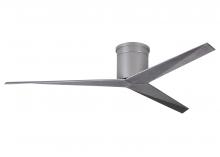 Matthews Fan Company EKH-BN-BW - Eliza-H 3-blade ceiling mount paddle fan in Brushed Nickel finish with barn wood ABS blades.