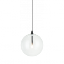 Matteo Lighting C81811BKCL - Bolha Black Pendant