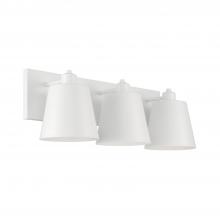Capital Lighting 151331WE - 3-Light Modern Metal Vanity in White
