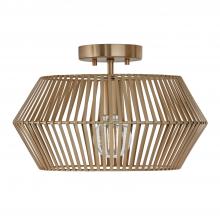 Capital Lighting 230311MA - 1-Light Angular Metal Semi-Flush in Matte Brass