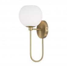 Capital Lighting 652111AD-548 - 1-Light Circular Globe Sconce in Aged Brass