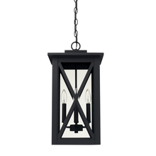 Capital Lighting 926642BK - 4 Light Outdoor Hanging Lantern