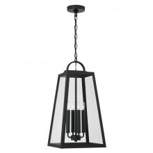 Capital Lighting 943744BK - 4 Light Outdoor Hanging Lantern