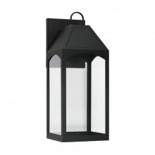 Capital Lighting 946321BK-GL - 1 Light Outdoor Wall Lantern