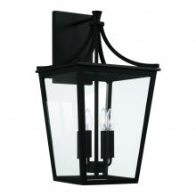 Capital Lighting 947941BK - 4 Light Outdoor Wall Lantern
