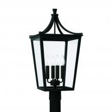 Capital Lighting 947943BK - 4 Light Outdoor Post Lantern