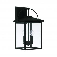 Capital Lighting 948021BK - 2 Light Outdoor Wall Lantern