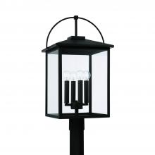 Capital Lighting 948043BK - 4 Light Outdoor Post Lantern