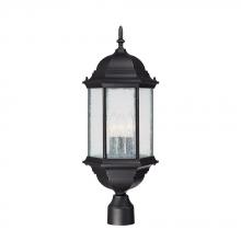 Capital Lighting 9837BK - 3 Light Outdoor Post Lantern