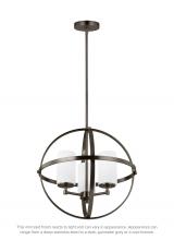 Generation Lighting Seagull 3124603-778 - Alturas contemporary 3-light indoor dimmable ceiling chandelier pendant light in brushed oil rubbed