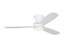 Generation Lighting Seagull 3OBSHR52RZWD - Orbis 52 Inch Indoor/Outdoor Integrated LED Dimmable Hugger Ceiling Fan