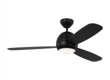 Generation Lighting Seagull 3OBSR52MBKD - Orbis 52 Inch Indoor/Outdoor Integrated LED Dimmable Ceiling Fan
