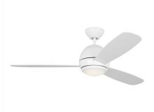 Generation Lighting Seagull 3OBSR52RZWD - Orbis 52 Inch Indoor/Outdoor Integrated LED Dimmable Ceiling Fan