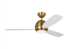 Generation Lighting Seagull 3OBSR52SBD - Orbis 52 Inch Indoor/Outdoor Integrated LED Dimmable Ceiling Fan