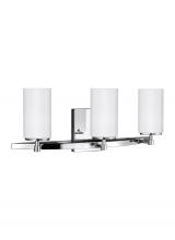 Generation Lighting Seagull 4424603-05 - Alturas contemporary 3-light indoor dimmable bath vanity wall sconce in chrome silver finish with et