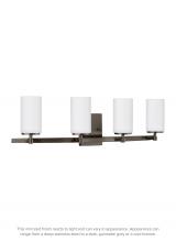 Generation Lighting Seagull 4424604-778 - Alturas contemporary 4-light indoor dimmable bath vanity wall sconce in brushed oil rubbed bronze fi