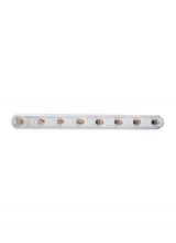 Generation Lighting 4703-05 - De-Lovely traditional 8-light indoor dimmable bath vanity wall sconce in chrome silver finish