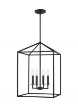 Generation Lighting Seagull 5115004-112 - Perryton transitional 4-light indoor dimmable medium ceiling pendant hanging chandelier light in mid