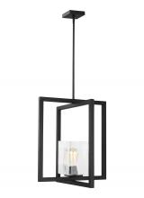Generation Lighting Seagull 5141501-112 - Mitte transitional 1-light indoor dimmable ceiling hanging single pendant light in midnight black fi