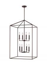 Generation Lighting Seagull 5315008-710 - Perryton transitional 8-light indoor dimmable extra large ceiling pendant hanging chandelier light i