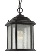 Generation Lighting Seagull 60029-746 - Kent traditional 1-light outdoor exterior semi-flush convertible ceiling hanging pendant in oxford b