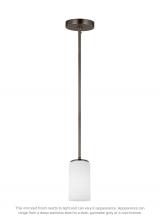 Generation Lighting Seagull 6124601-778 - Alturas contemporary 1-light indoor dimmable ceiling hanging single pendant light in brushed oil rub