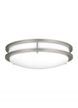 Generation Lighting Seagull 7650893S-753 - Mahone traditional dimmable indoor medium LED 1-Light flush mount ceiling fixture in a painted brush