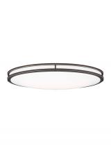 Generation Lighting Seagull 7950893S-71 - Mahone traditional dimmable indoor large LED oval 1-light flush mount ceiling fixture in an antique