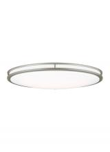 Generation Lighting Seagull 7950893S-753 - Mahone traditional dimmable indoor large LED oval one-light flush mount ceiling fixture in a painted