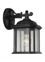 Generation Lighting Seagull 84029-746 - Kent traditional 1-light outdoor exterior small wall lantern sconce in oxford bronze finish with cle