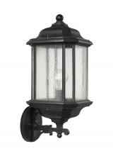 Generation Lighting Seagull 84032-746 - Kent traditional 1-light outdoor exterior wall lantern sconce in oxford bronze finish with clear see