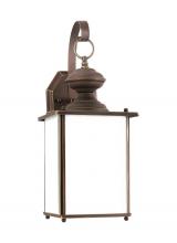 Generation Lighting Seagull 84158D-71 - Jamestowne transitional 1-light large outdoor exterior Dark Sky compliant wall lantern sconce in ant