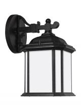 Generation Lighting Seagull 84529-746 - Kent traditional 1-light outdoor exterior small wall lantern sconce in oxford bronze finish with sat