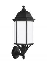 Generation Lighting Seagull 8638751-12 - Sevier traditional 1-light outdoor exterior large uplight outdoor wall lantern sconce in black finis