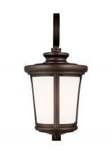 Generation Lighting Seagull 8719301-71 - Eddington modern 1-light outdoor exterior large wall lantern sconce in antique bronze finish with ca