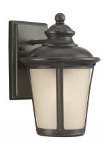 Generation Lighting Seagull 88240-780 - Cape May traditional 1-light outdoor exterior small wall lantern sconce in burled iron grey finish w