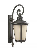 Generation Lighting Seagull 88242-780 - Cape May traditional 1-light outdoor exterior large wall lantern sconce in burled iron grey finish w