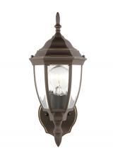 Generation Lighting Seagull 88940-71 - Bakersville traditional 1-light outdoor exterior round wall lantern sconce in antique bronze finish