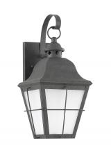 Generation Lighting Seagull 89062EN3-46 - Chatham traditional 1-light LED medium outdoor exterior wall lantern sconce in oxidized bronze finis