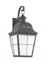 Generation Lighting Seagull 89273-46 - Chatham traditional 1-light large outdoor exterior wall lantern sconce in oxidized bronze finish wit