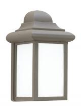 Generation Lighting Seagull 8788-10 - Mullberry Hill traditional 1-light outdoor exterior wall lantern sconce in bronze finish with smooth