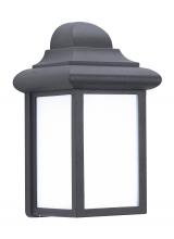 Generation Lighting Seagull 8788-12 - Mullberry Hill traditional 1-light outdoor exterior wall lantern sconce in black finish with smooth