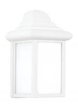 Generation Lighting Seagull 8788-15 - Mullberry Hill traditional 1-light outdoor exterior wall lantern sconce in white finish with smooth