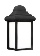 Generation Lighting Seagull 8988EN3-12 - Mullberry Hill traditional 1-light LED outdoor exterior wall lantern sconce in black finish with smo