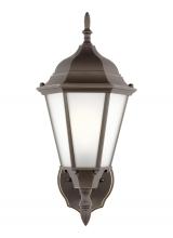Generation Lighting Seagull 89941EN3-71 - Bakersville traditional 1-light LED outdoor exterior wall lantern sconce in antique bronze finish wi