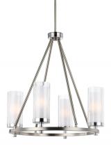 Generation Lighting Seagull F2984/4SN/CH - Small Chandelier
